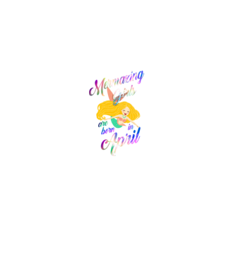 Mermazing girls are born in april model negru pe tricou