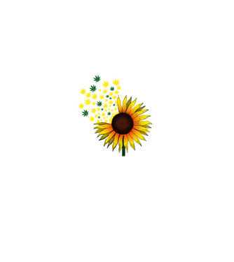 Sunflower Weed model alb pe tricou