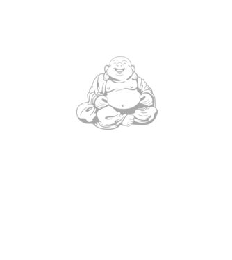fat buddha model negru pe tricou