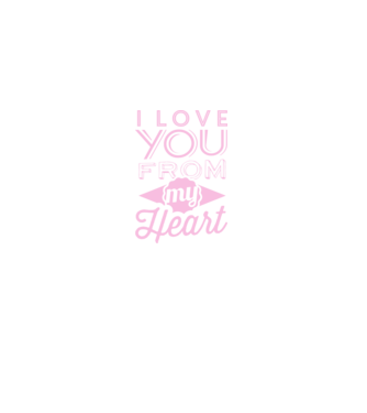 love you from model negru pe tricou