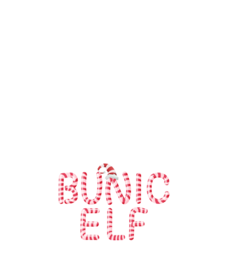 bunic elf model negru pe tricou
