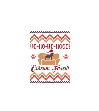 un Crăciun ho-ho-hoo-hoo fericit! model alb pe tricou