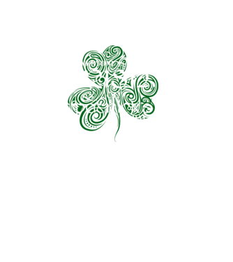 Everyone is irish shamrock model negru pe tricou