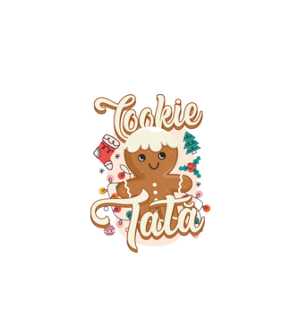 Cookie tată model alb pe tricou