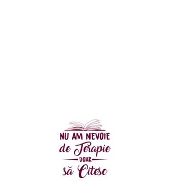 nu am nevoie de terapie, doar să citesc model roz deschis pe tricou