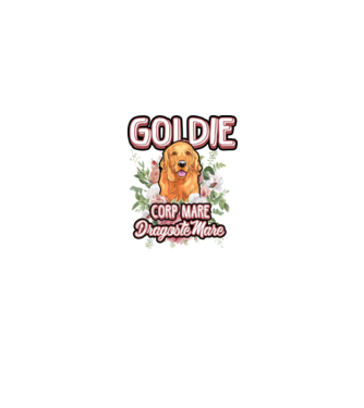 Goldie picioare mici dragoste mare model alb pe tricou