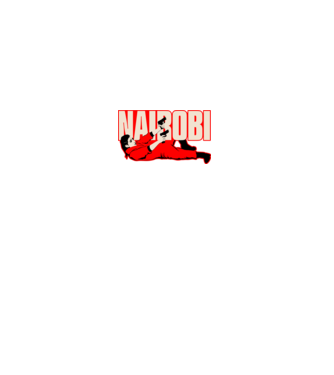 nairobi la casa de papel model negru pe tricou
