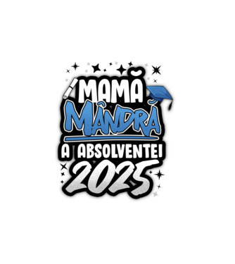 Mamă Mândră a absolventei model alb pe tricou