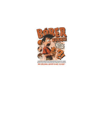 Bobr Kurwa comic model alb pe tricou