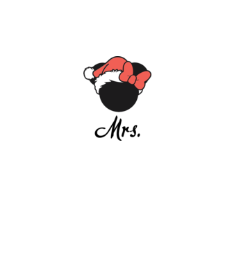 mrs christmas model gri pe tricou