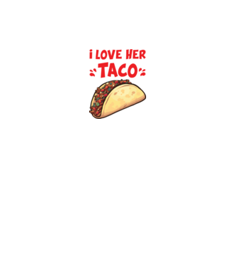 Couple TACO model alb pe tricou