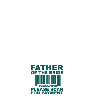 Father of the bride model alb pe tricou