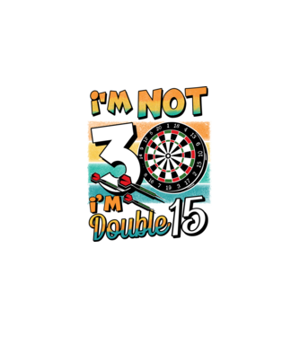 Darts Birthday 30 years old model negru pe tricou