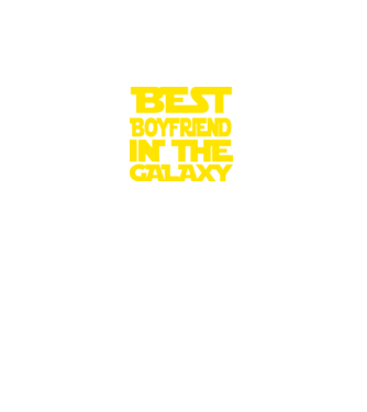 best boyfriend in the galaxy model negru pe tricou