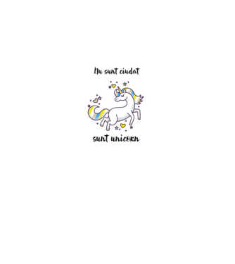 Nu sunt ciudat - sunt unicorn model gri pe tricou