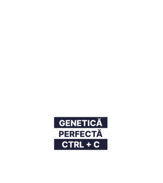 Genetică perfectă CTRL + V model alb pe tricou