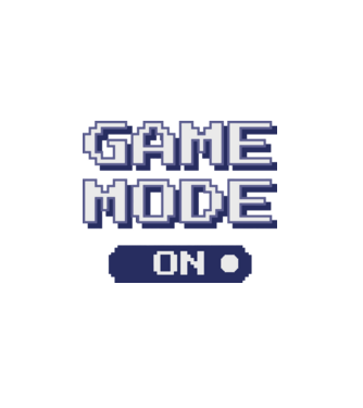 Gamer - Game mode on model alb pe tricou