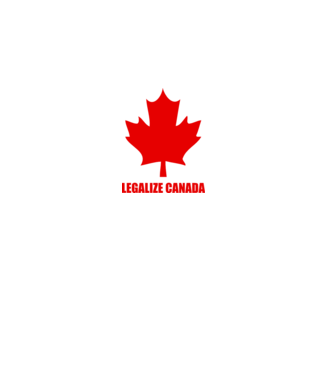 Legalize Canada model alb pe tricou