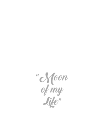 Moon of my life model albastru închis pe tricou