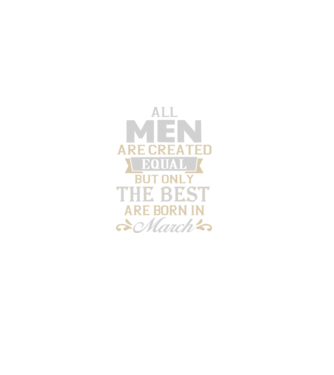 All men created equal but only the beat are born in march model albastru regal pe tricou