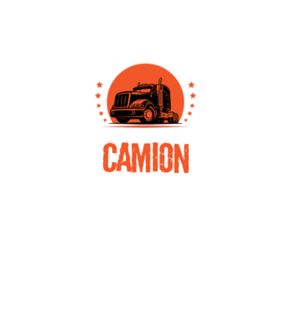 Bărbatul adevărat conduce un camion model negru pe tricou
