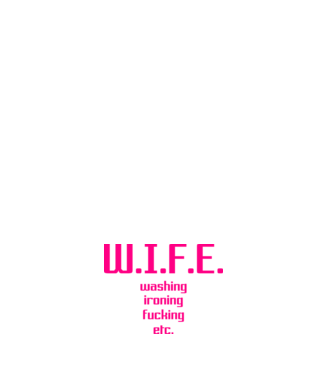 WIFE 3 model negru pe tricou