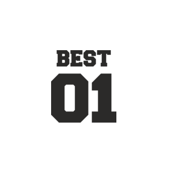 Best 01 model alb pe tricou