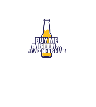 buy me a beer model alb pe tricou