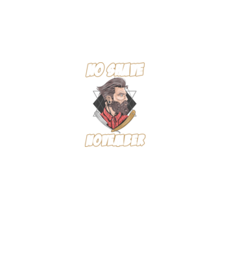 No shave November model negru pe tricou