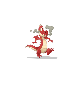 Dragon model albastru deschis pe tricou