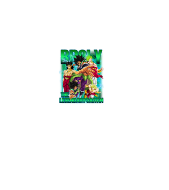 broly dragonball model negru pe tricou