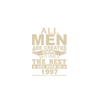 All men are created - 1997 model verde pe tricou