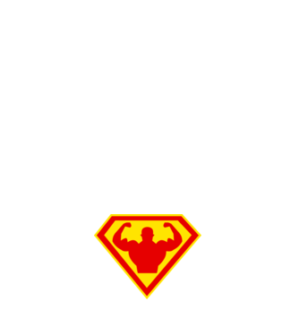 Superom model albastru închis pe tricou