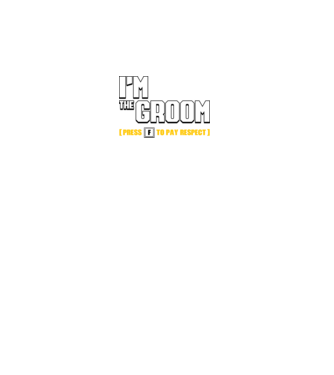 I'm the Groom  model negru pe tricou