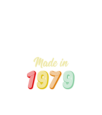 made in 1979 retro model negru pe tricou