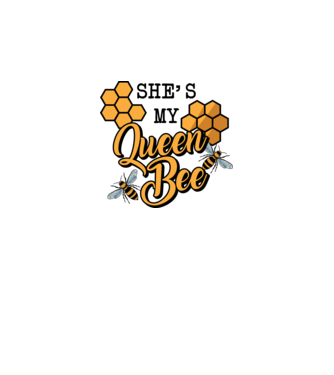 Queen Bee model gri pe tricou