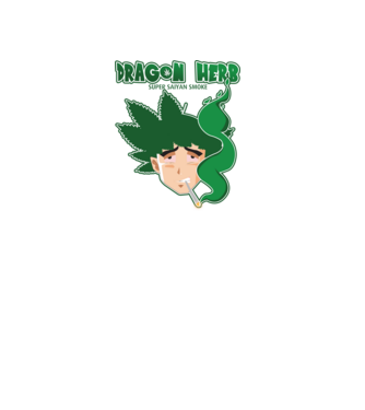 dragon herb smoke model negru pe tricou