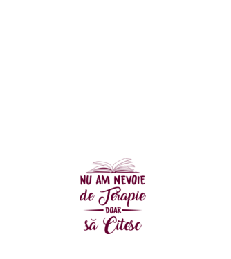 nu am nevoie de terapie, doar să citesc model negru pe tricou