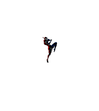 Muay Thai model albastru jeanși pe tricou