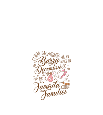 Favorita familiei DECEMBRIE model alb pe tricou