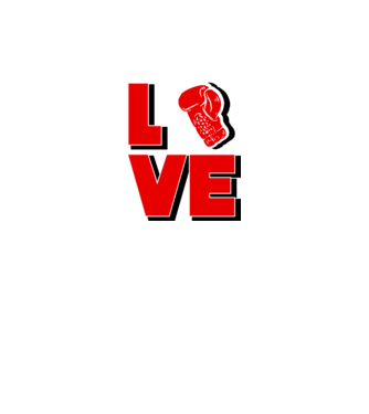 LOVE BOX model alb pe tricou