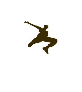 Logo Parkour model dusty pink pe tricou