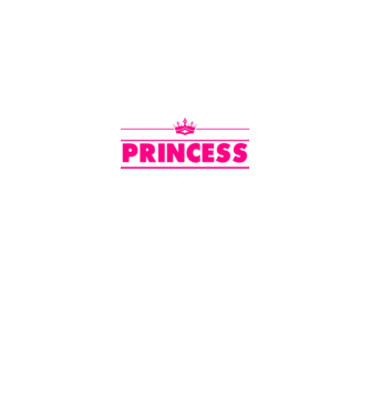 Princess model alb pe tricou