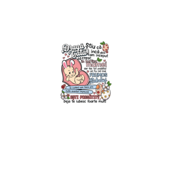 Paști Dragă tată model alb pe tricou