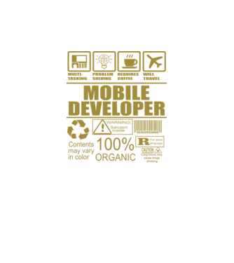 Mobile developer model verde neon pe tricou