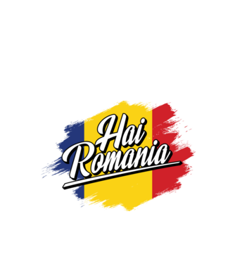 Inscripție cu steag model negru pe tricou
