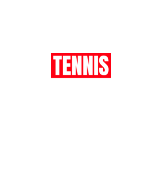 TENNIS HERO model negru pe tricou