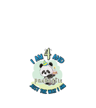PANDASTIC 4 model alb pe tricou