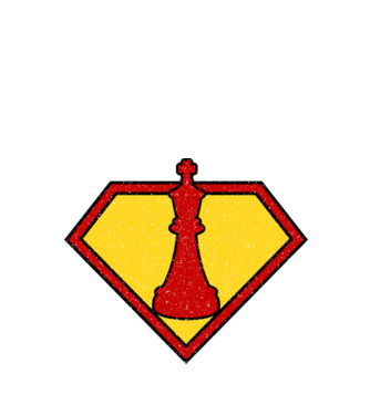 SuperChess rege model turcoaz pe tricou