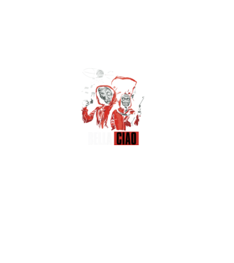 bella ciao money heist model negru pe tricou